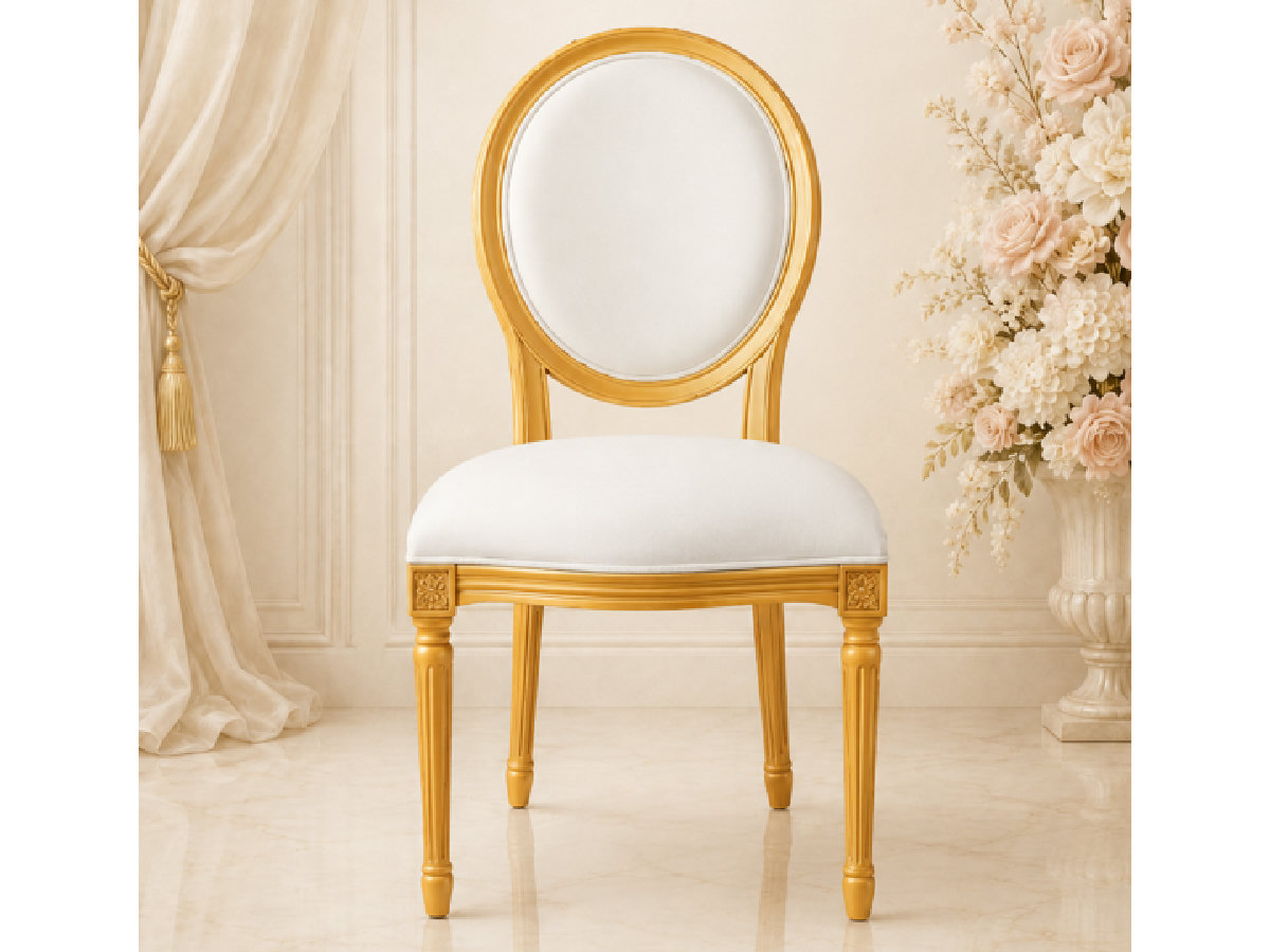 Wooden Gold Dior Chair
